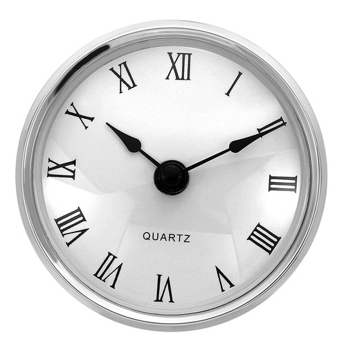 80mm quartz roman clock - 3.1",