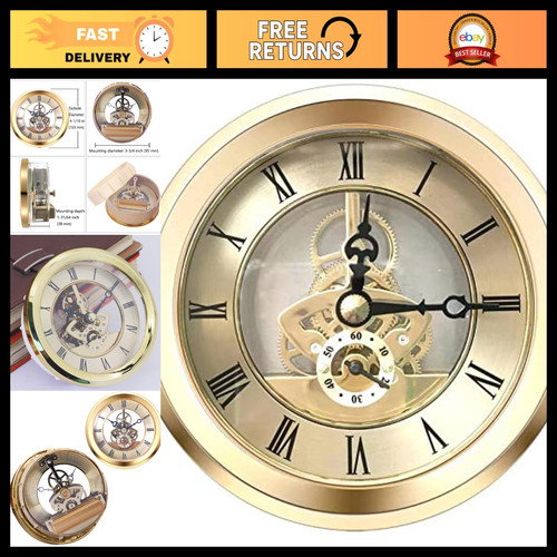 Mini round quartz - clock, insert