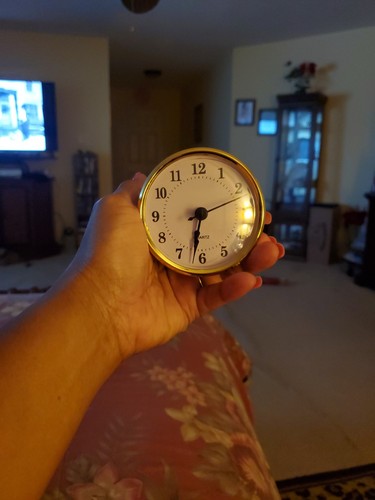 Inch gold clock - clock, insert