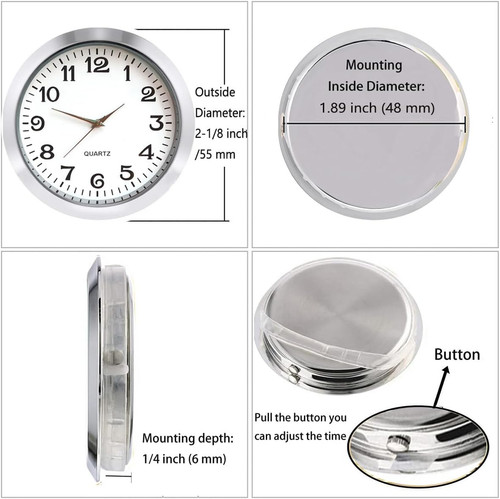 Mini clock insert 8 inch - clock,